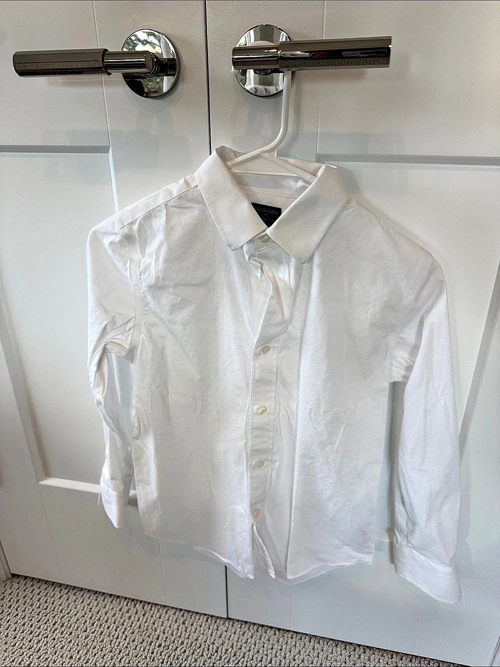 Crewcuts Boys White Button Down Size 10